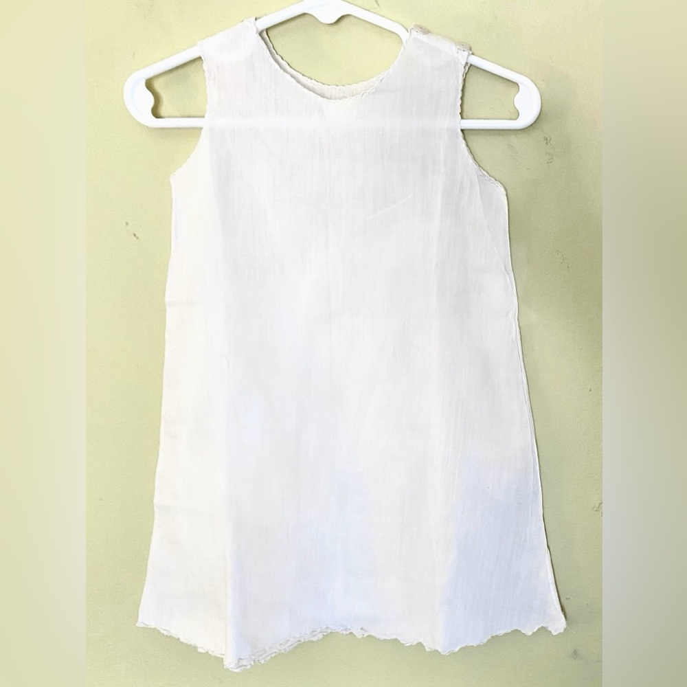 Antique White Baby Slip Dress. Early 1900